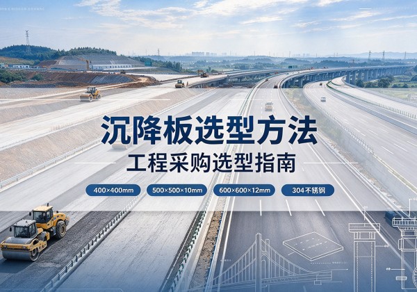 城中沉降板选择方法
